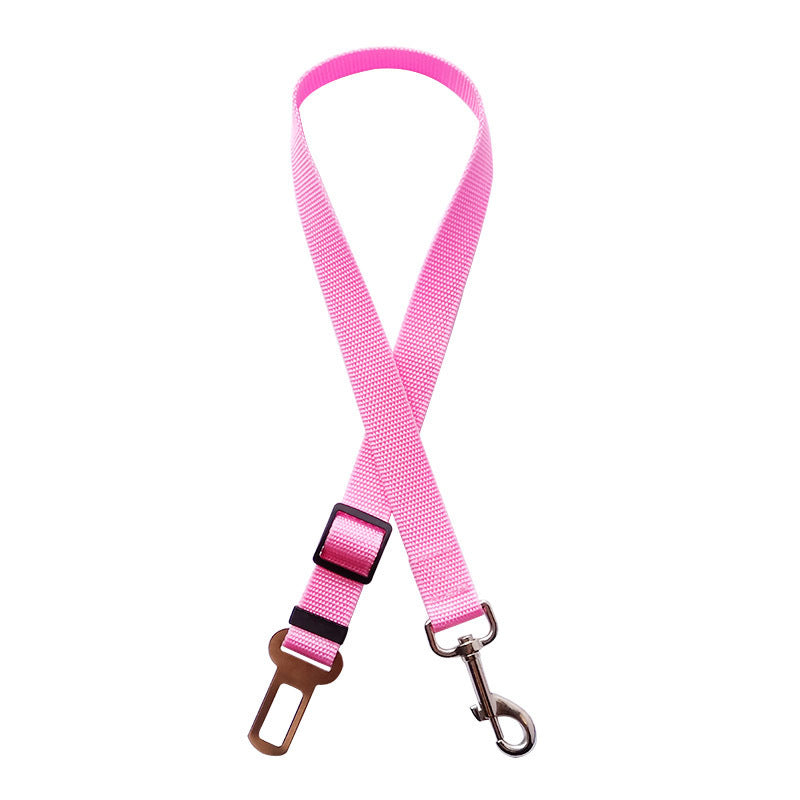 Adjustable Pet Car Seat Belt – Dog & Cat Vehicle Safety Harness Clip, 7 Colors by Nova Shop