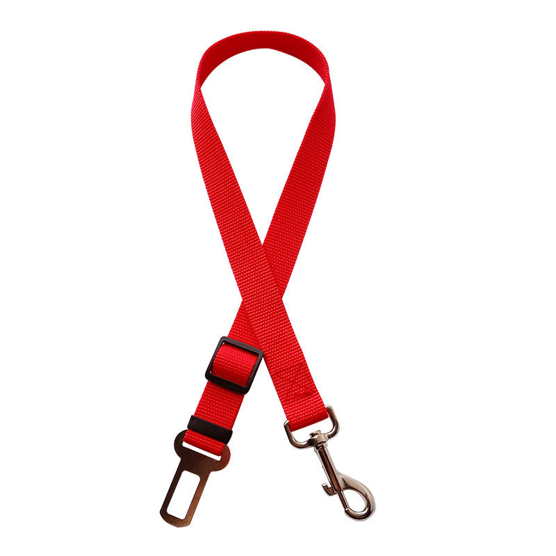 Adjustable Pet Car Seat Belt – Dog & Cat Vehicle Safety Harness Clip, 7 Colors by Nova Shop