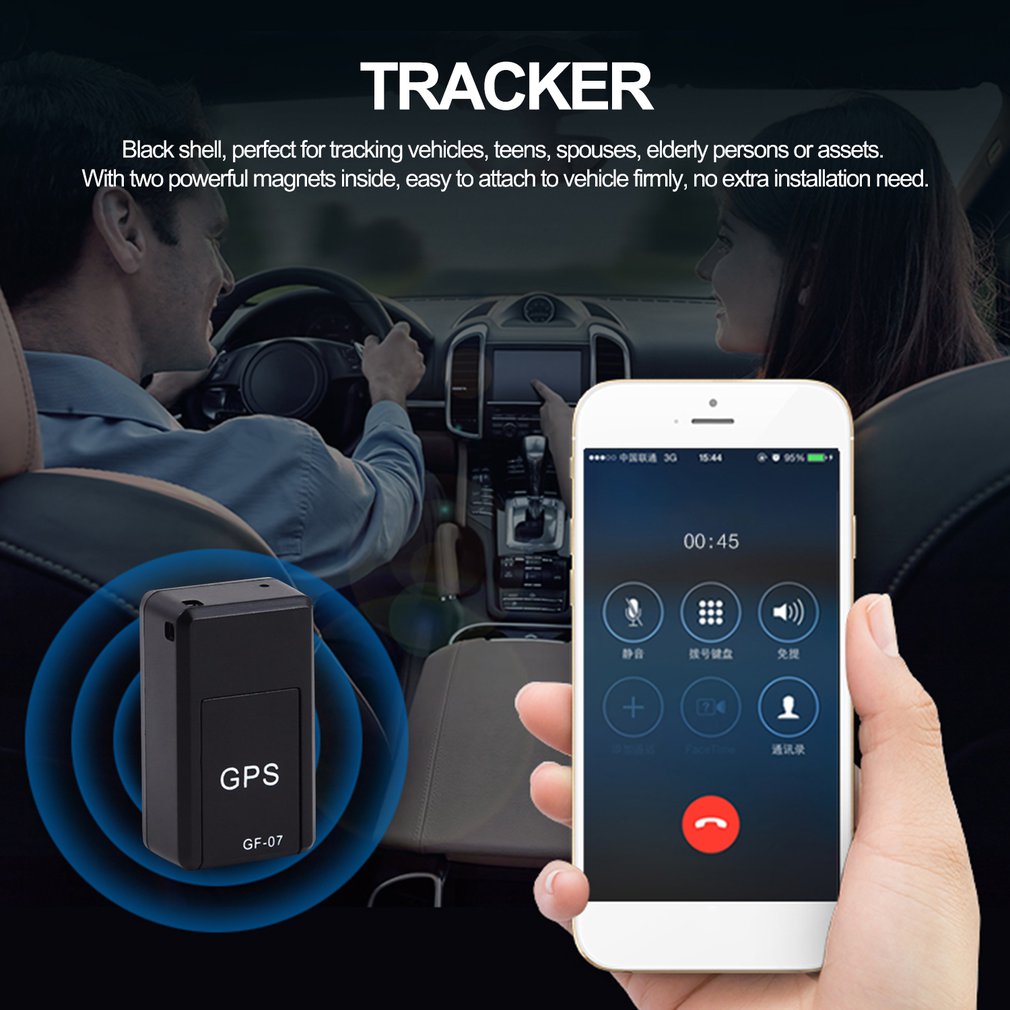 Mini Magnetic GPS Tracker – Real-Time Vehicle Tracking Locator, Rechargeable & Anti-Theft by Nova Shop