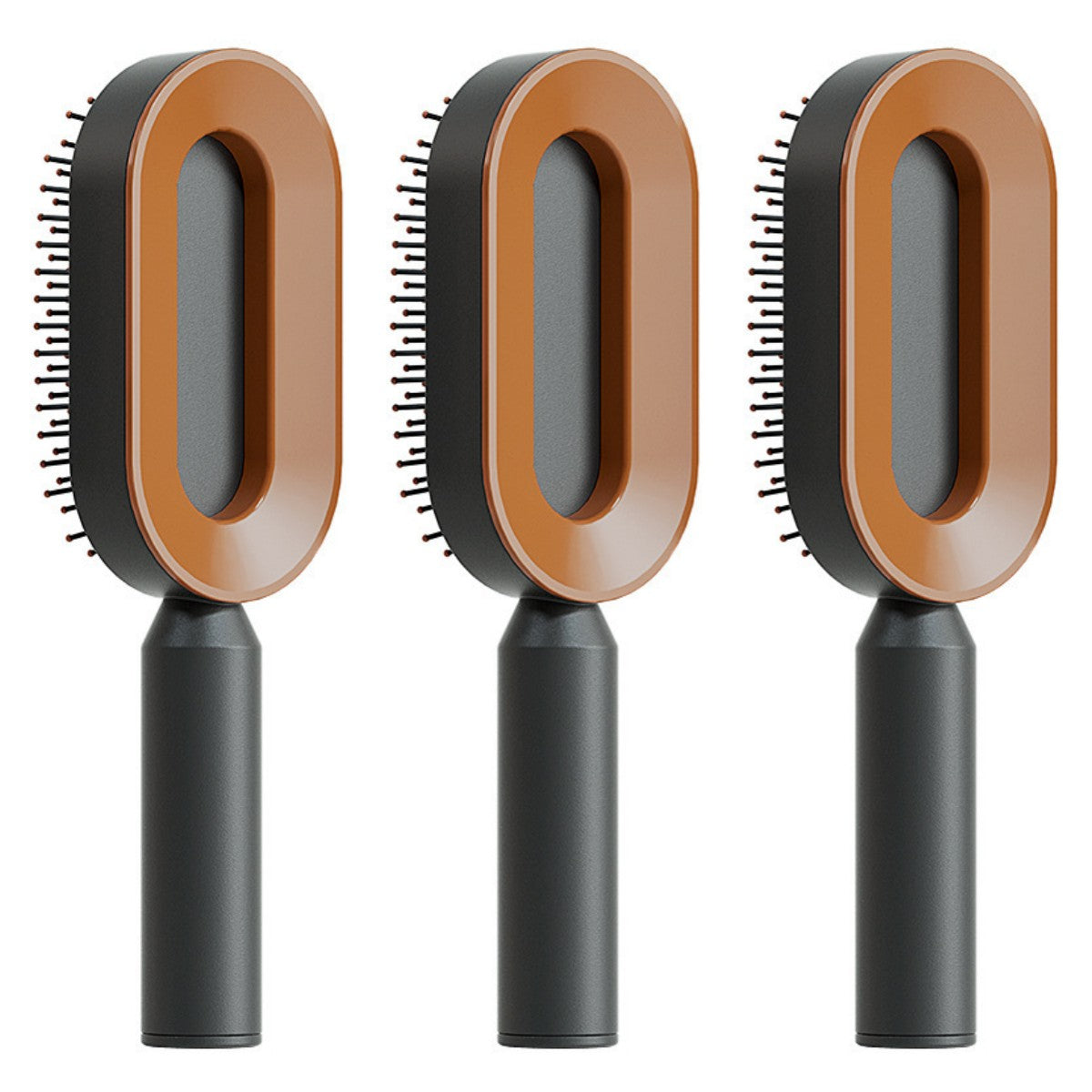 Self-Cleaning Hair Brush – Anti-Static Scalp Massage Detangling Brush for All Hair Types by Nova Shop