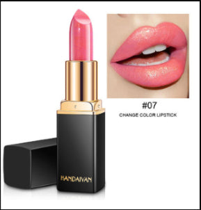 Metallic Pearlescent Lipstick – Temperature-Changing Gilt Finish Lip Color (9 Shades) by Nova Shop