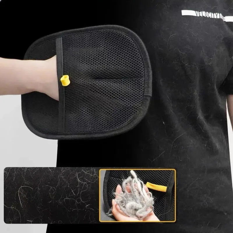 Pet Grooming Gloves Pet Hair Remover Brush Kitten Cleaning Glove Removing Dog Cat Hair From Sofa Carpet Clothes Pet Supplies by Nova Shop