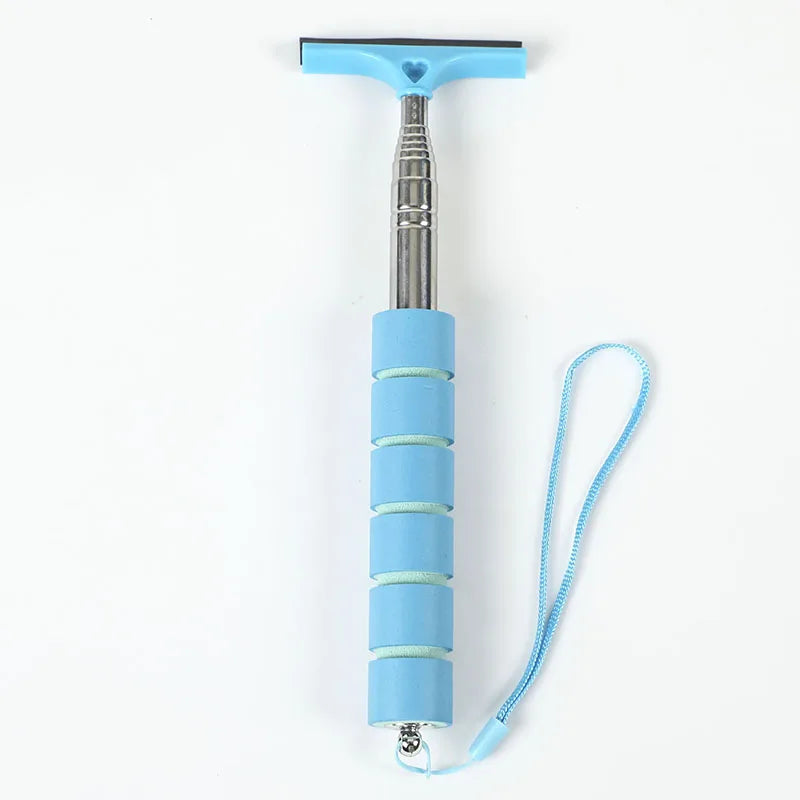 Car Rearview Mirror Wiper Cleaning Tool Auto Glass Mist Cleaner Scraper Car Accessories Handle Telescopic Window Cleaning Brush by Nova Shop