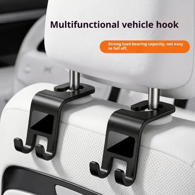 2 Pack Multifunctional Car Headrest Hooks Durable Seat Hanging Holder for Handbags Groceries Ideal Gift for Car Owners Drivers by Nova Shop