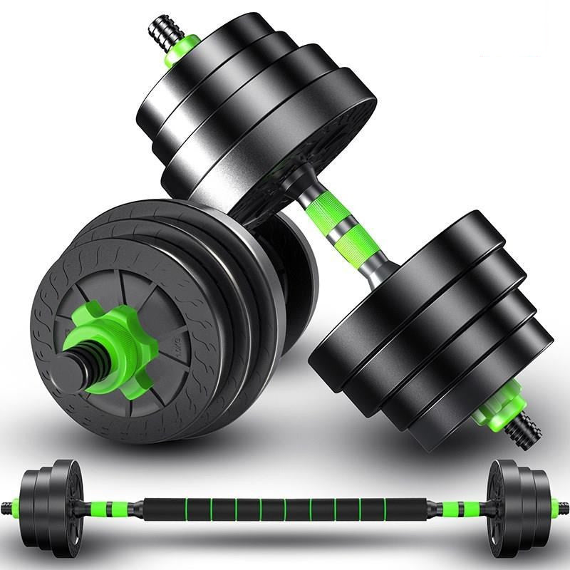 Adjustable Green Dumbbell Set – Home Gym Weight Training Equipment (10kg–40kg) by Nova Shop