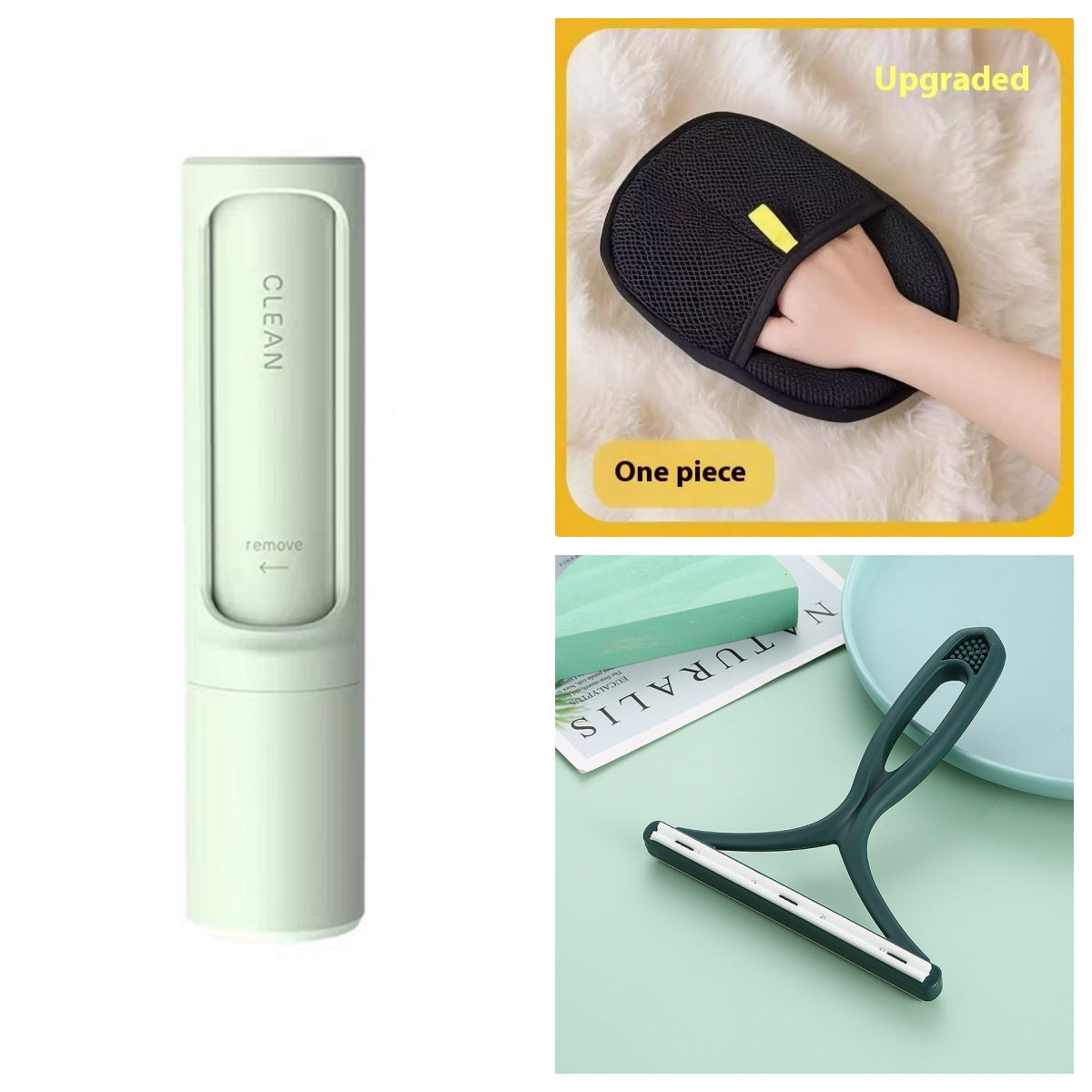 Self-Cleaning Pet Hair Remover Brush – Reusable Lint Roller for Cat & Dog Fur on Furniture & Clothes by Nova Shop