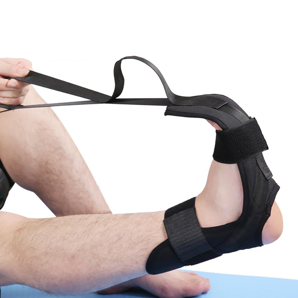 Yoga Stretching Strap for Flexibility &amp; Physical Therapy – Multi-Loop Foot Drop Rehab Belt by Nova Shop
