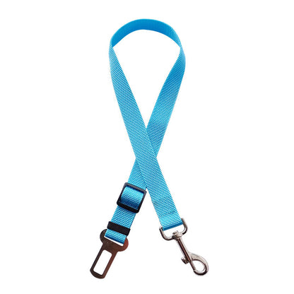 Adjustable Pet Car Seat Belt – Dog &amp; Cat Vehicle Safety Harness Clip, 7 Colors by Nova Shop