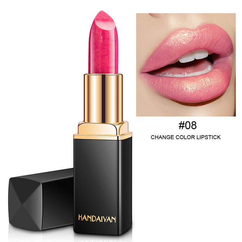Metallic Pearlescent Lipstick – Temperature-Changing Gilt Finish Lip Color (9 Shades) by Nova Shop