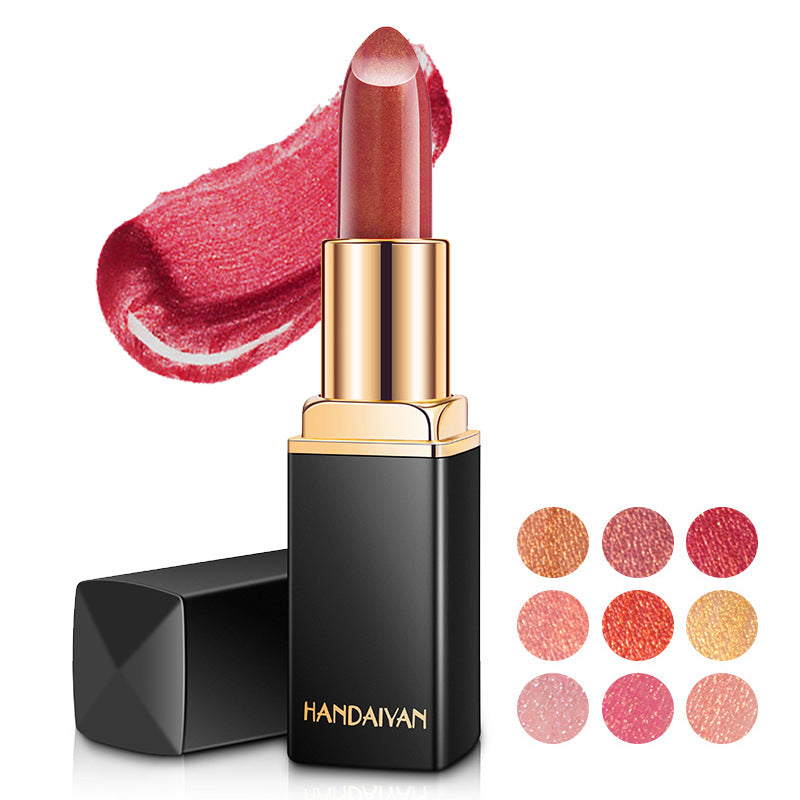 Metallic Pearlescent Lipstick – Temperature-Changing Gilt Finish Lip Color (9 Shades) by Nova Shop