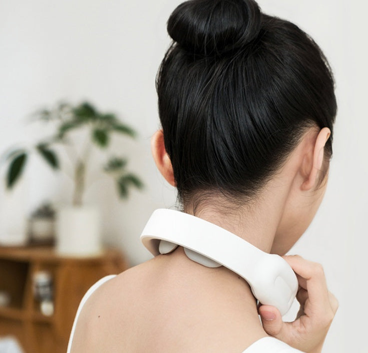 Cervical Neck &amp; Shoulder Massager – Smart EMS Pulse Therapy with Heat &amp; Remote Control by Nova Shop