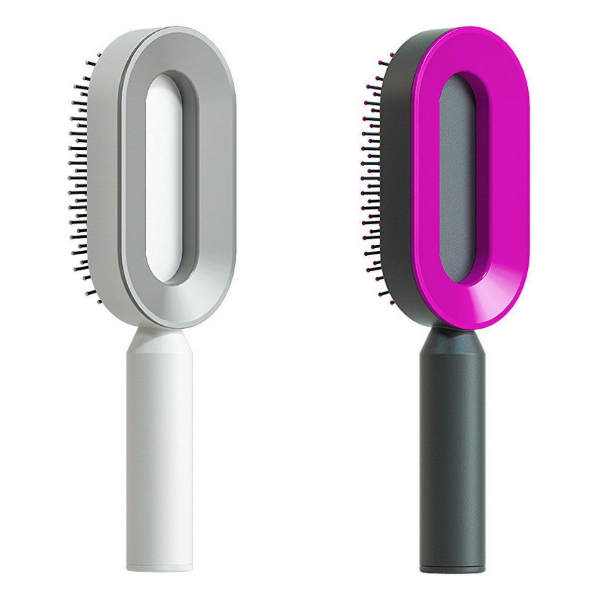Self-Cleaning Hair Brush – Anti-Static Scalp Massage Detangling Brush for All Hair Types by Nova Shop