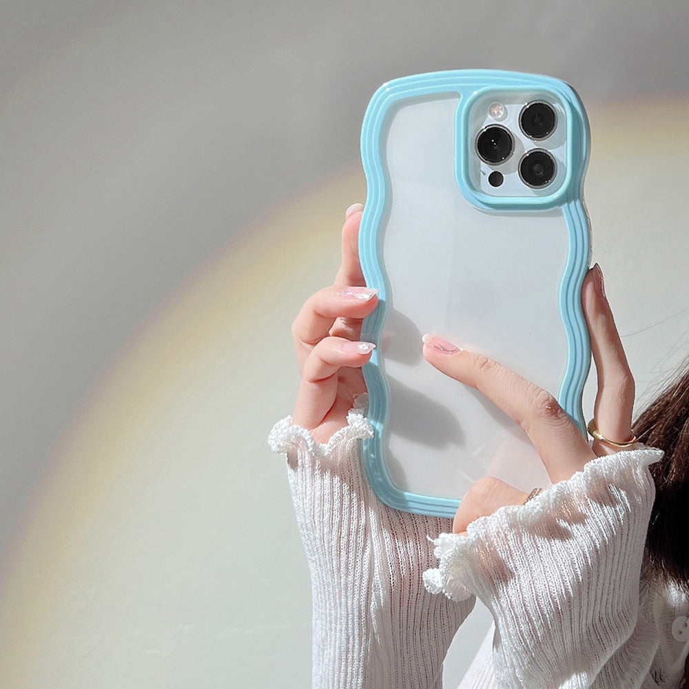 Wave Edge iPhone Case – Slim Candy Color TPU Cover with Full Protection (iPhone X–13 Pro Max) by Nova Shop