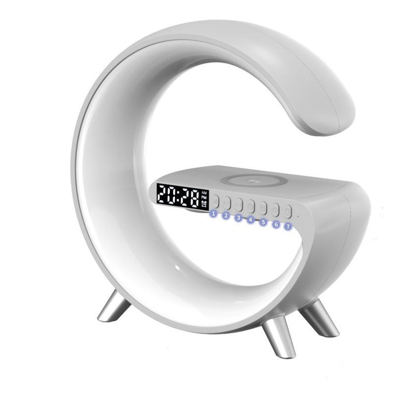 G-Shaped LED Atmosphere Lamp – Bluetooth Speaker, Wireless Charger &amp; Smart App Control Night Light by Nova Shop