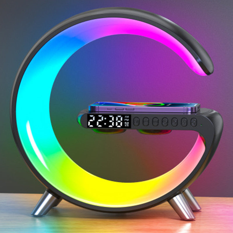G-Shaped LED Atmosphere Lamp – Bluetooth Speaker, Wireless Charger &amp; Smart App Control Night Light by Nova Shop