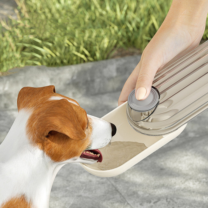 2-in-1 Portable Dog Water Bottle &amp; Bowl – Leak-Proof Travel Pet Drinking Cup with Lanyard by Nova Shop