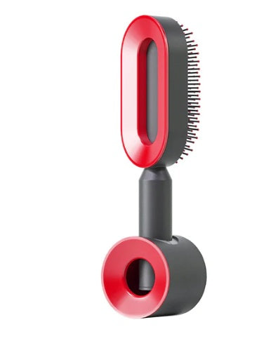 Self-Cleaning Hair Brush – Anti-Static Scalp Massage Detangling Brush for All Hair Types by Nova Shop
