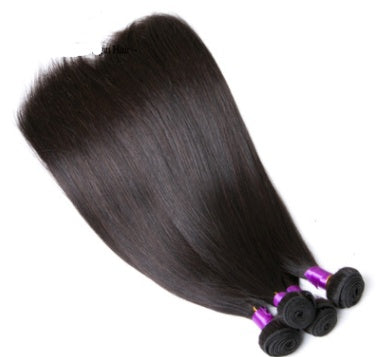 Brazilian Straight Human Hair Bundles – 100% Real Human Hair, Natural Black (8–30 Inch) by Nova Shop