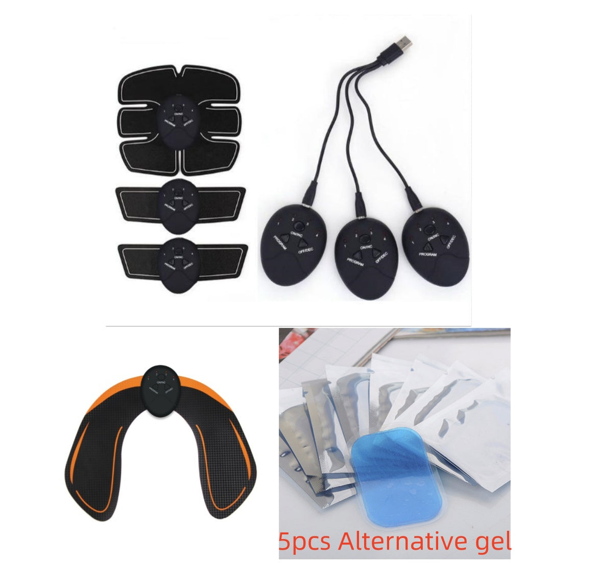 EMS Abs Stimulator &amp; Muscle Toner – Electric Body Workout Belt for Abdomen, Arms &amp; Legs by Nova Shop