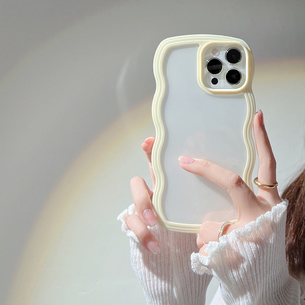 Wave Edge iPhone Case – Slim Candy Color TPU Cover with Full Protection (iPhone X–13 Pro Max) by Nova Shop