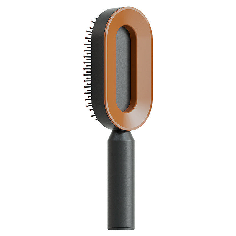 Self-Cleaning Hair Brush – Anti-Static Scalp Massage Detangling Brush for All Hair Types by Nova Shop