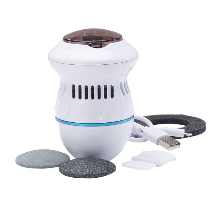 Electric Foot File &amp; Callus Remover – Rechargeable Pedicure Grinder with Vacuum Suction by Nova Shop