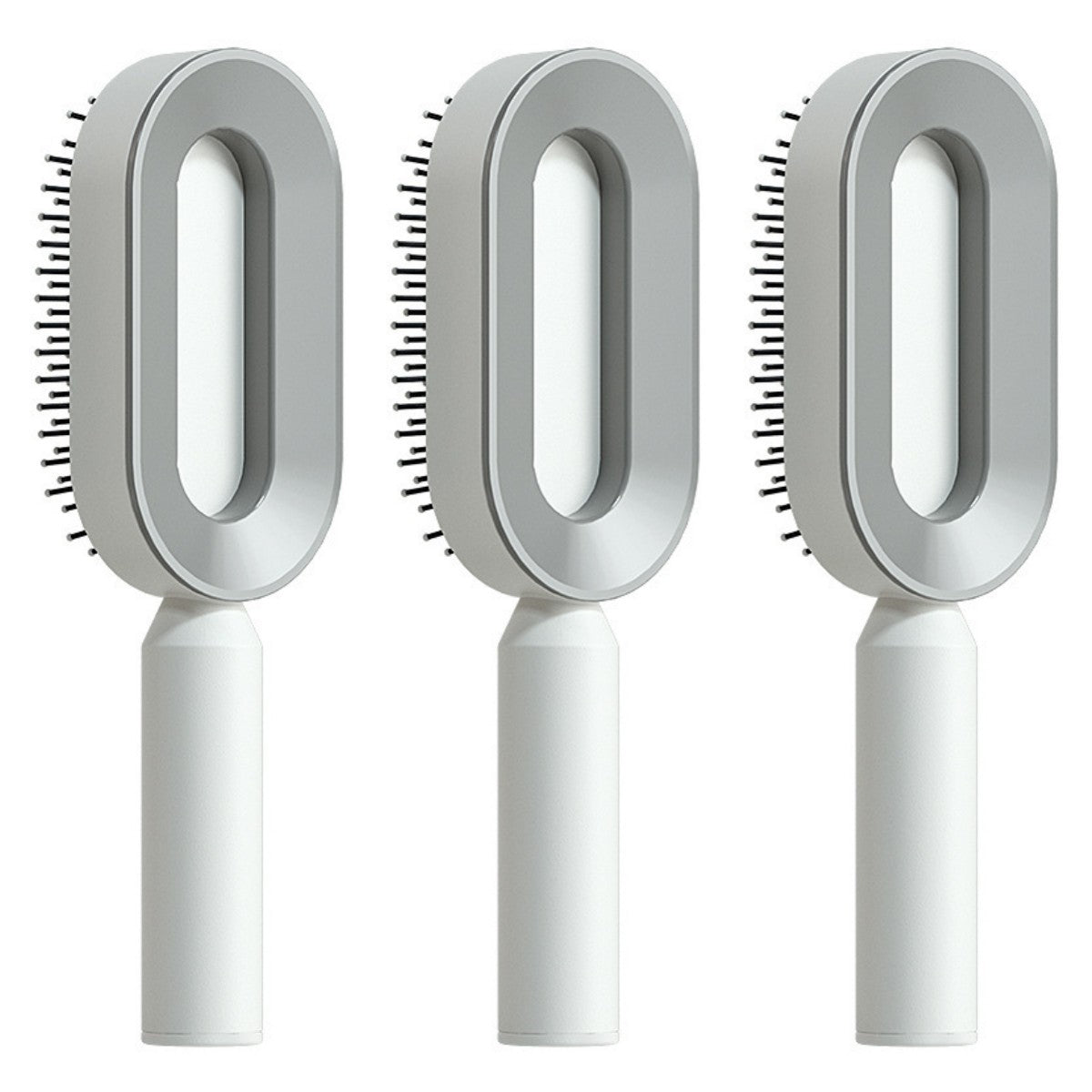 Self-Cleaning Hair Brush – Anti-Static Scalp Massage Detangling Brush for All Hair Types by Nova Shop
