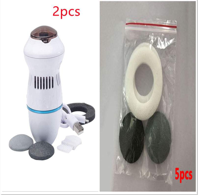 Electric Foot File &amp; Callus Remover – Rechargeable Pedicure Grinder with Vacuum Suction by Nova Shop