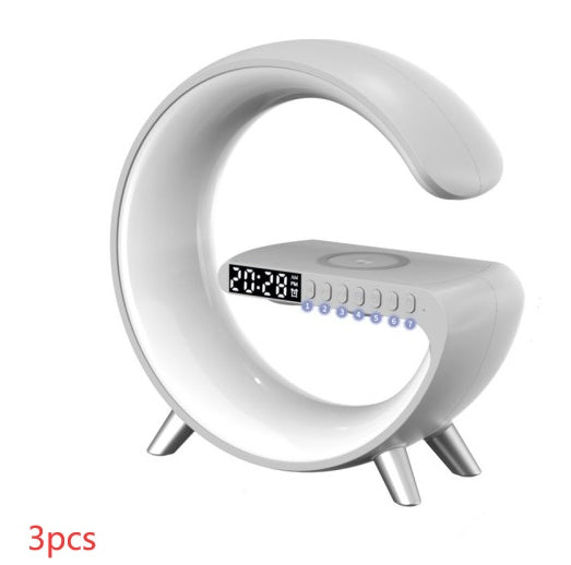 G-Shaped LED Atmosphere Lamp – Bluetooth Speaker, Wireless Charger &amp; Smart App Control Night Light by Nova Shop