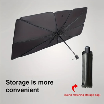 Car Windshield Sunshade - Front Windshield Heat Insulation &amp; UV Protection, Roll-Up Design for Easy Storage - for All Car by Nova Shop