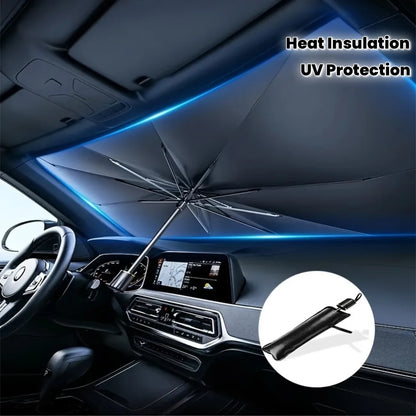 Car Windshield Sunshade - Front Windshield Heat Insulation &amp; UV Protection, Roll-Up Design for Easy Storage - for All Car by Nova Shop