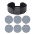 6Pcs Silicone Cup Coasters with Holder Set Antislip Heatproof For Kitchen Dining 55KF by Nova Shop
