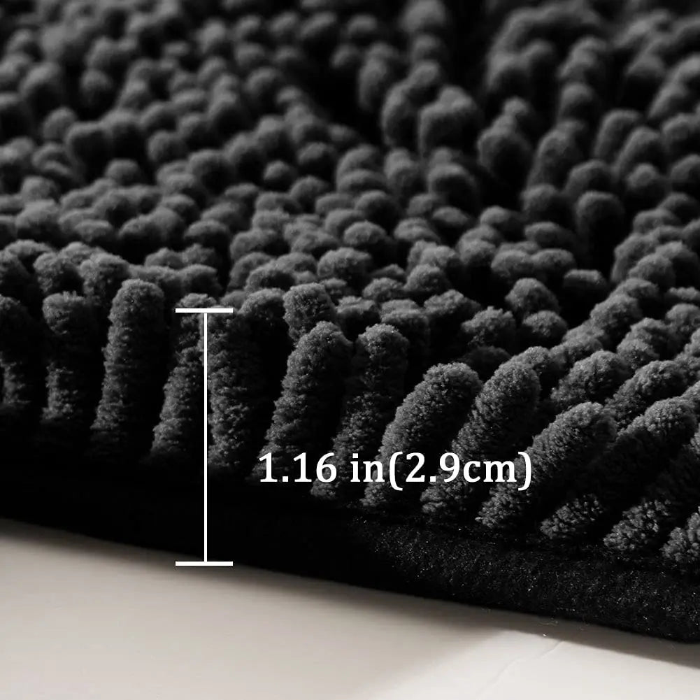 Chenille bathroom carpet, non slip bath mat, soft and comfortable plush bathroom carpet by Nova Shop