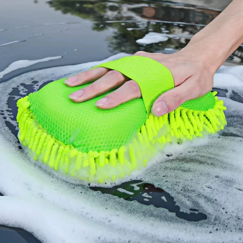 Microfiber Car Washer Sponge Cleaning Car Care Detailing Brushes Washing Towel Auto Gloves Styling Accessories by Nova Shop