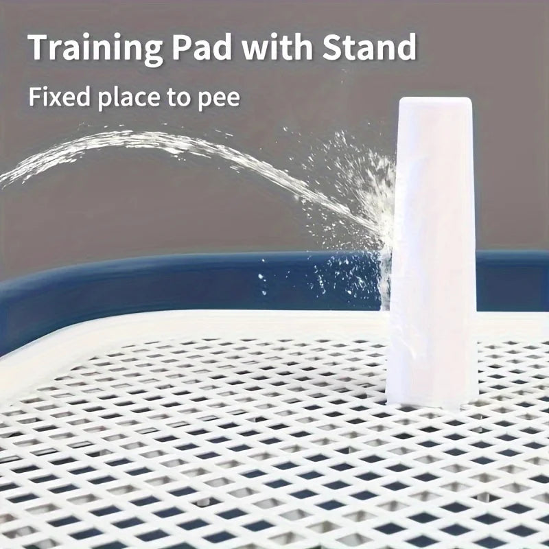 Dog Potty Training Tray Pee Pad Holder with Removable Grid Reusable Puppy Toilet for Indoor Dogs 1-3pc by Nova Shop