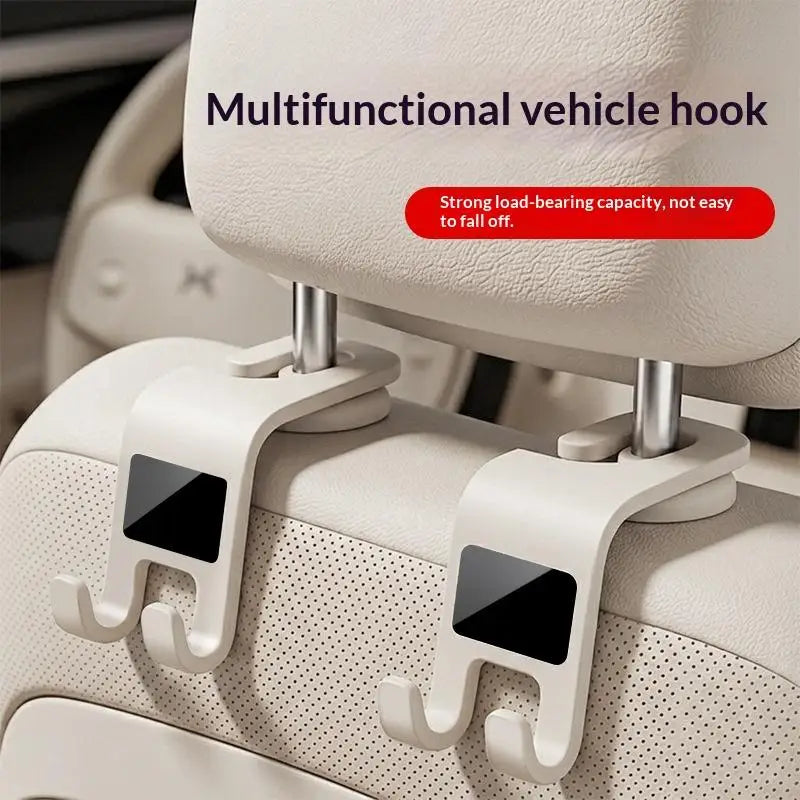 2 Pack Multifunctional Car Headrest Hooks Durable Seat Hanging Holder for Handbags Groceries Ideal Gift for Car Owners Drivers by Nova Shop