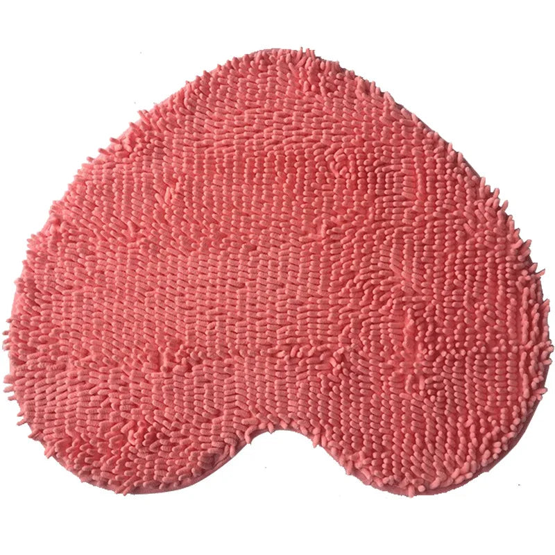 Chenille Heart Bathroom Floor Mats Home Bedroom Bathroom Entrance Non-slip Absorbent Foot Mat Luxury Bathroom Set Free Shipping by Nova Shop