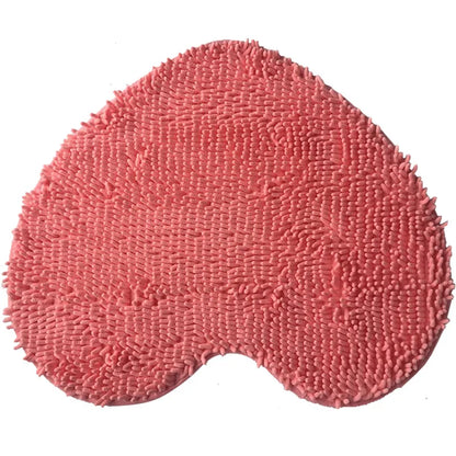 Chenille Heart Bathroom Floor Mats Home Bedroom Bathroom Entrance Non-slip Absorbent Foot Mat Luxury Bathroom Set Free Shipping by Nova Shop