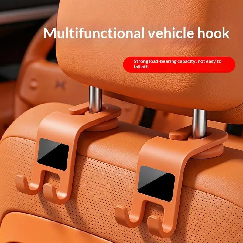 2 Pack Multifunctional Car Headrest Hooks Durable Seat Hanging Holder for Handbags Groceries Ideal Gift for Car Owners Drivers by Nova Shop