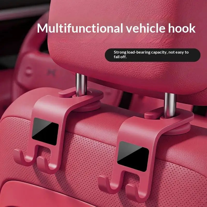 2 Pack Multifunctional Car Headrest Hooks Durable Seat Hanging Holder for Handbags Groceries Ideal Gift for Car Owners Drivers by Nova Shop