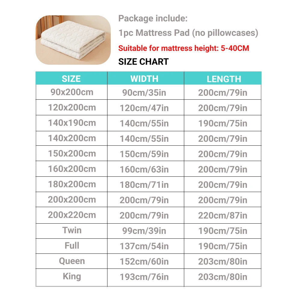 Waterproof Mattress Protector - Breathable Noiseless Mattress Cover Pad with 4 Elastic Corner Straps Fits up to 30 cm Deep by Nova Shop