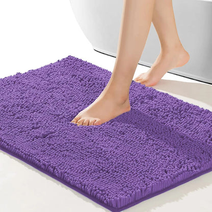 Chenille bathroom carpet, non slip bath mat, soft and comfortable plush bathroom carpet by Nova Shop