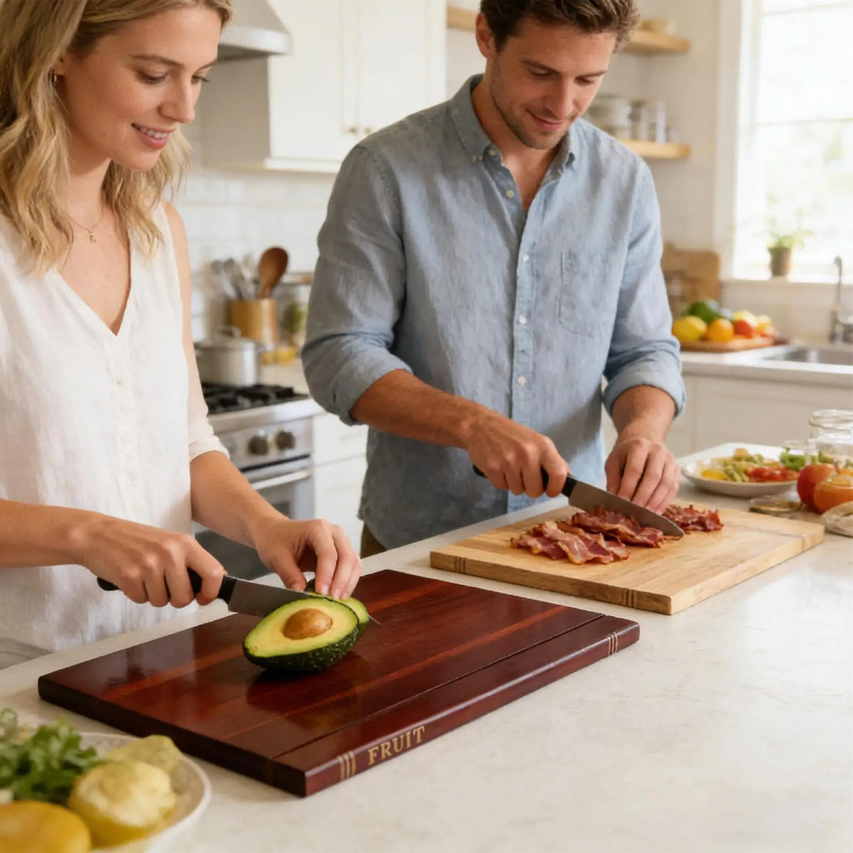 Book Cutting Board Set 4 Piece Wooden Chopping Mat with Stand Wooden Book Cutting Board Set for Charcuterie Kitchen Home by Nova Shop