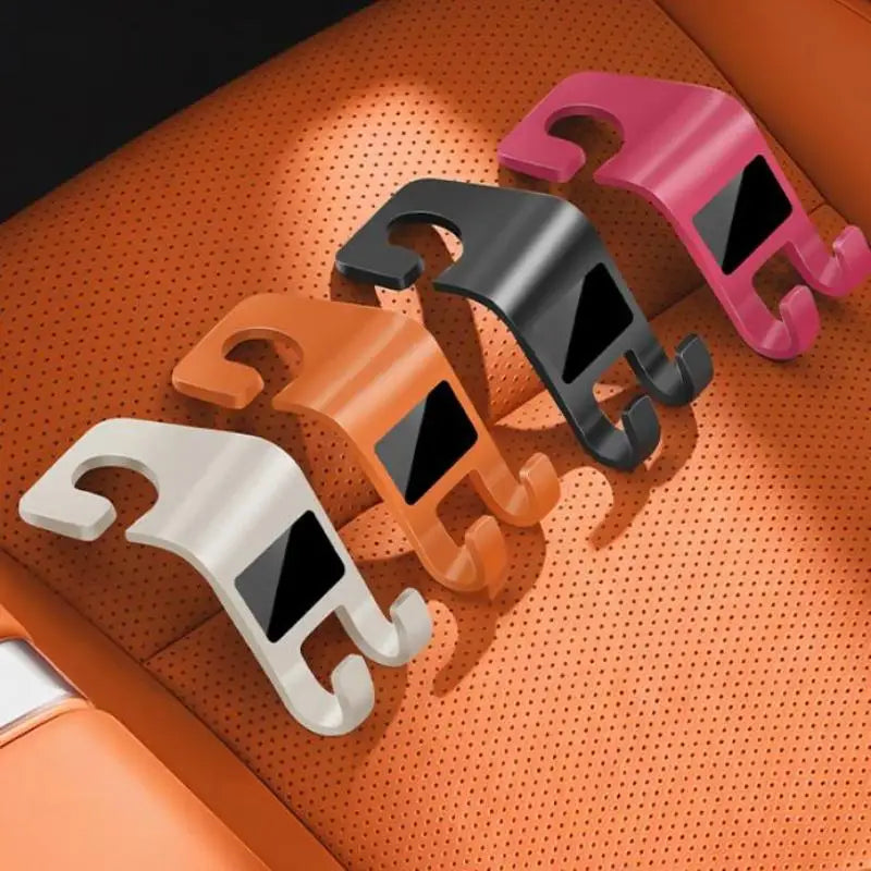 2 Pack Multifunctional Car Headrest Hooks Durable Seat Hanging Holder for Handbags Groceries Ideal Gift for Car Owners Drivers by Nova Shop