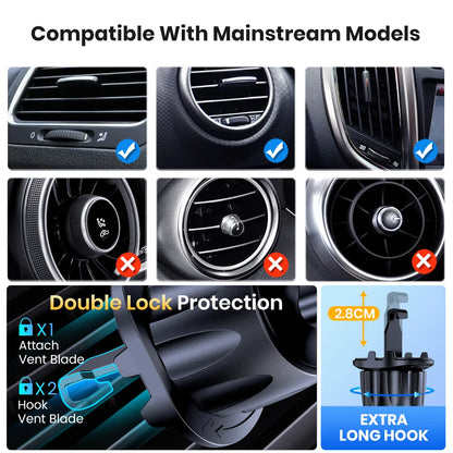 TOPK Magnetic Car Phone Mount in Car Phone Holder Air Vent Magnetic, 6 N52 Magnets Universal Mobile Phone Holders for iPhone 15 by Nova Shop