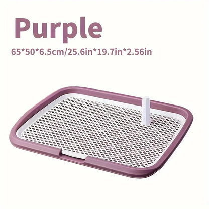 Dog Potty Training Tray Pee Pad Holder with Removable Grid Reusable Puppy Toilet for Indoor Dogs 1-3pc by Nova Shop