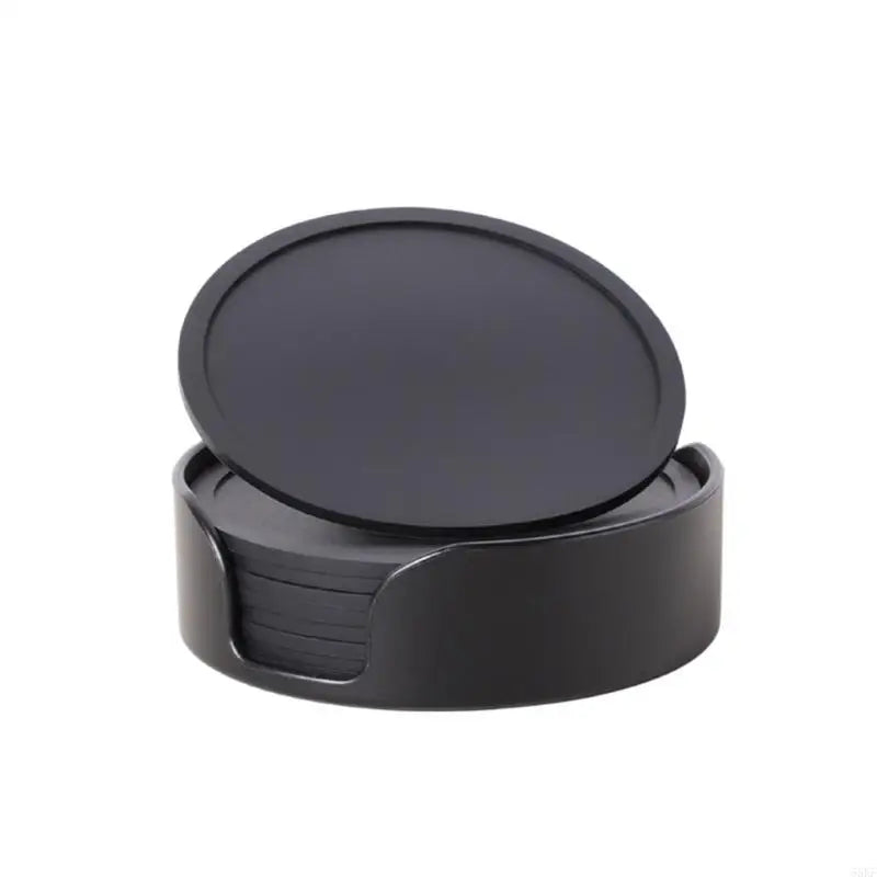 6Pcs Silicone Cup Coasters with Holder Set Antislip Heatproof For Kitchen Dining 55KF by Nova Shop