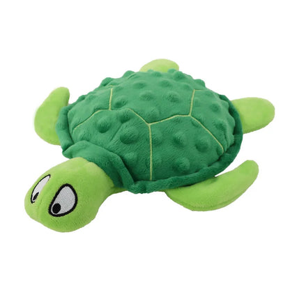 Dog Squeaky Toys Turtle Shape Plush Dog Cat Toy No Stuffing Crinkle Interactive Chew Toys for Small Large Dogs Puppy Plaything by Nova Shop