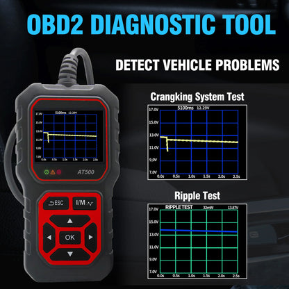 OBD2 Scanner Automotive AT500 Obd Code Reader Diagnostic Tools Read and Display Data For Universal Cars Car Check Engine Tool by Nova Shop