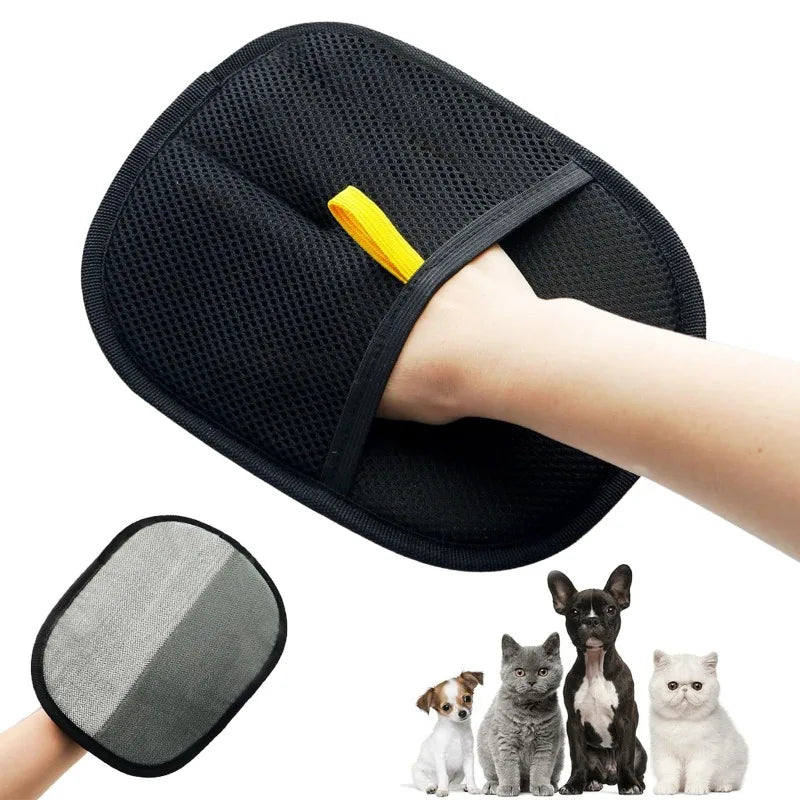 Pet Grooming Gloves Pet Hair Remover Brush Kitten Cleaning Glove Removing Dog Cat Hair From Sofa Carpet Clothes Pet Supplies by Nova Shop